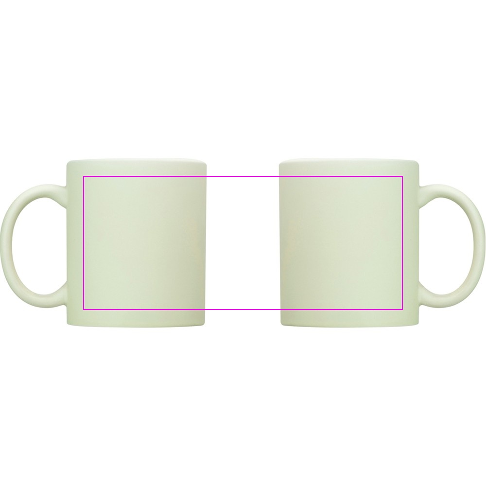 Matte ceramic sublimation mug ARIEL 330 ml
