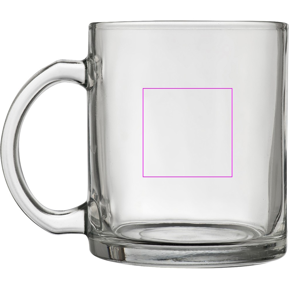 Glass mug for sublimation BARBARA 350 ml