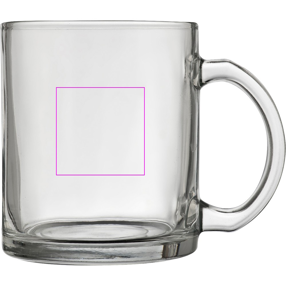 Glass mug for sublimation BARBARA 350 ml