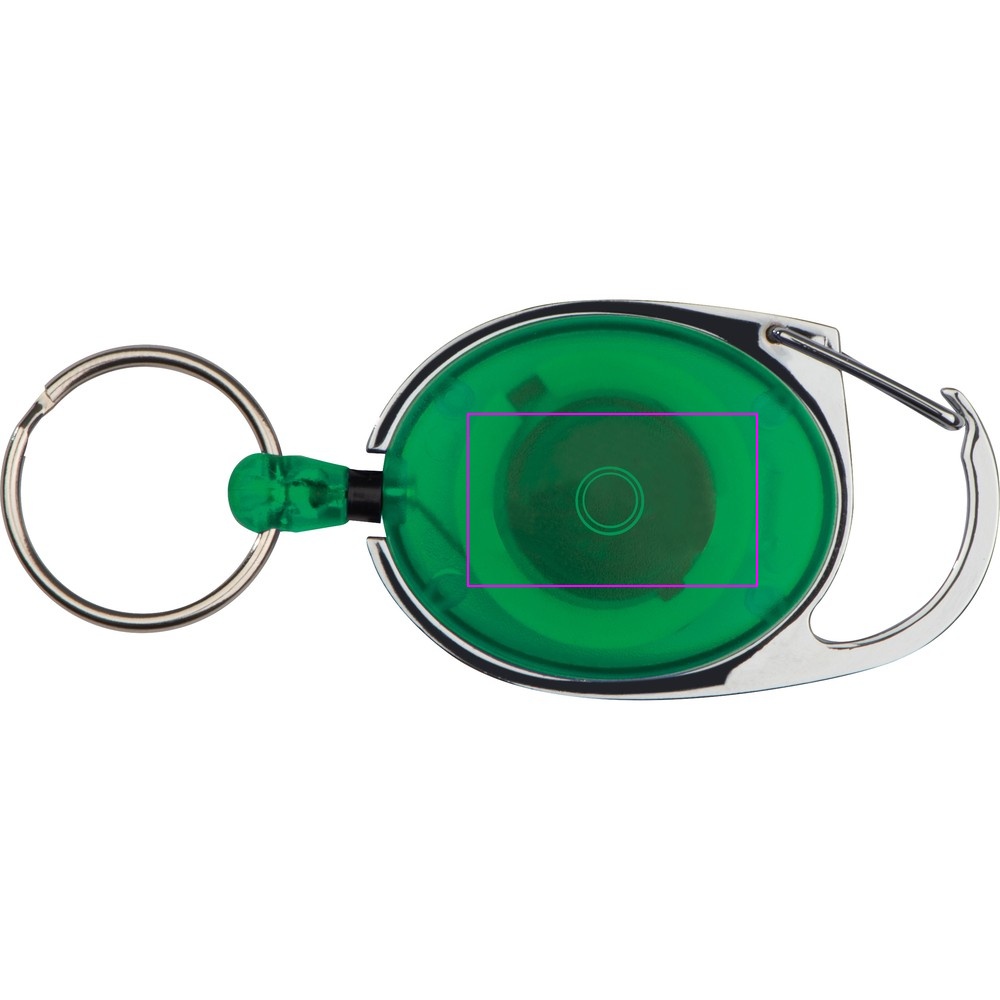 Retractable keyring with carabiner DIANA