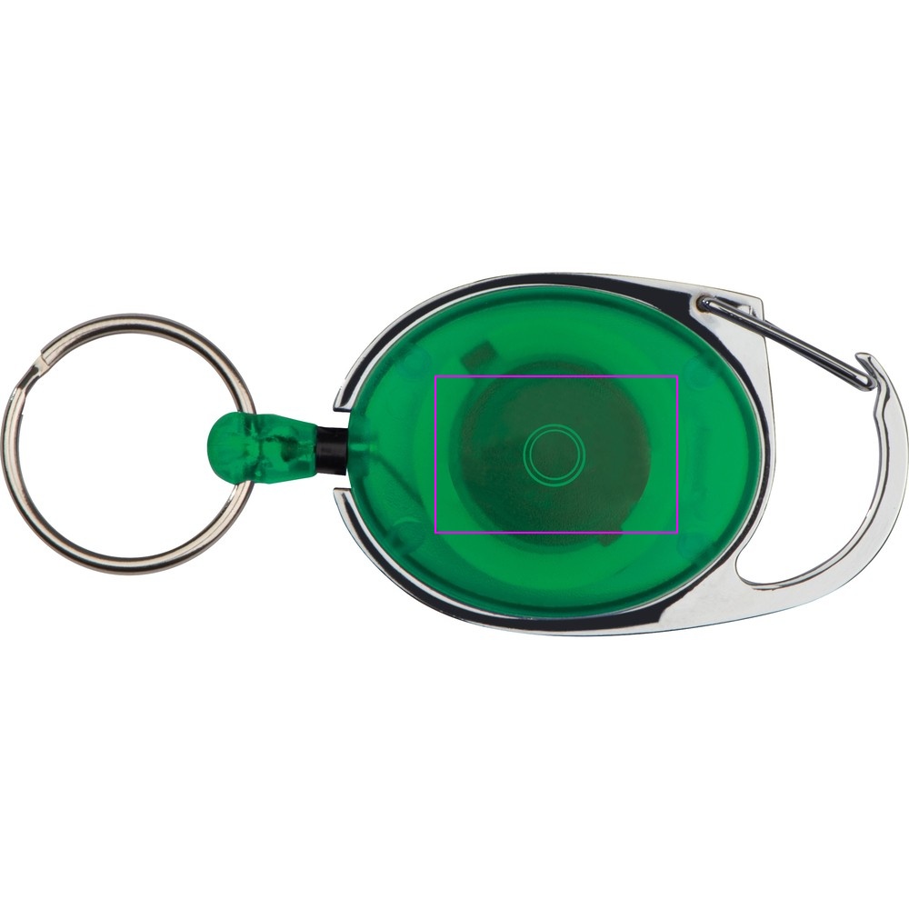 Retractable keyring with carabiner DIANA
