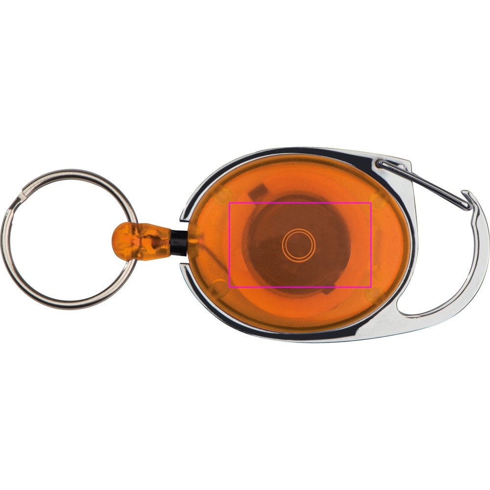 Retractable keyring with carabiner DIANA