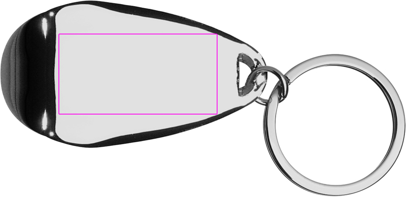 Metal bottle opener keyring GINO