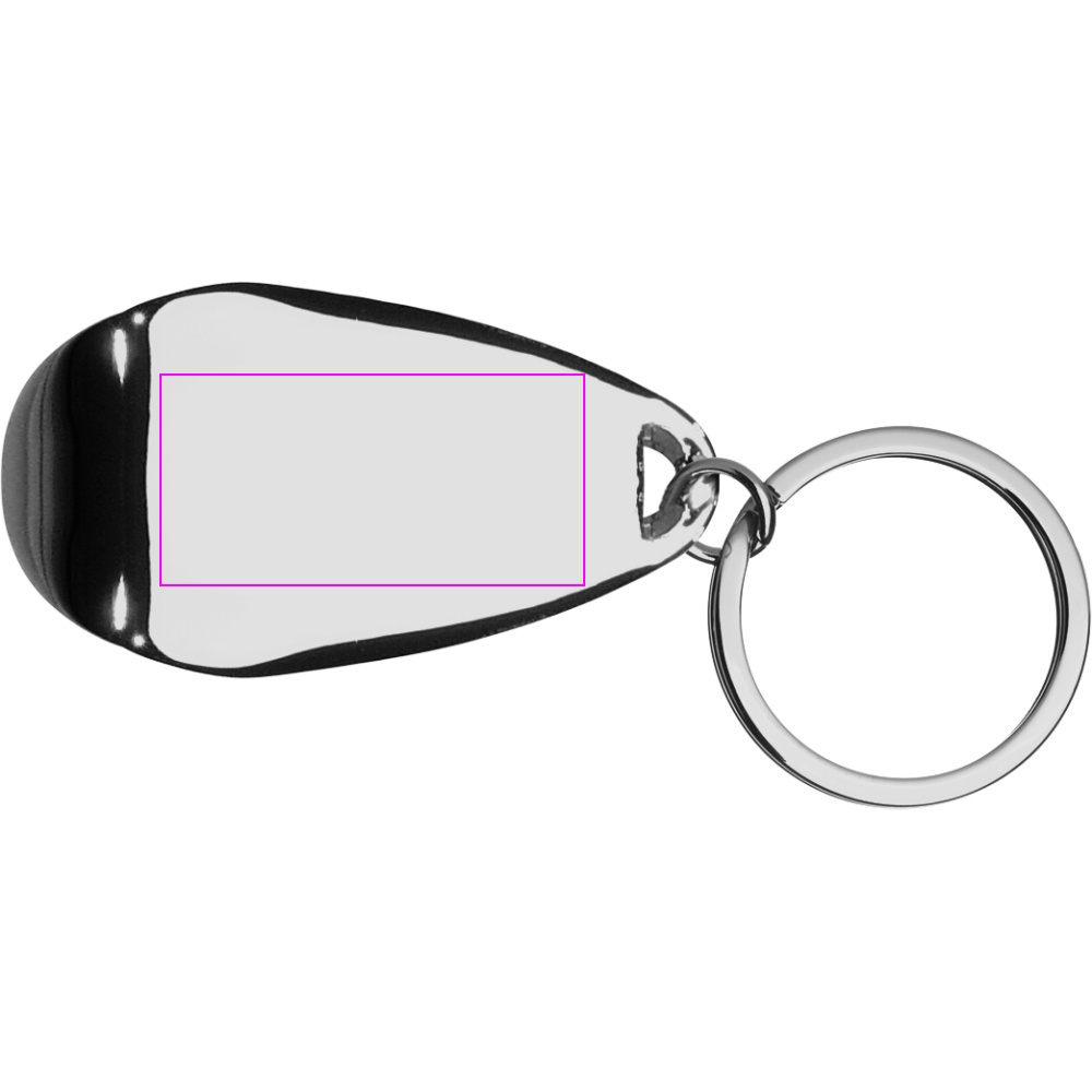Metal bottle opener keyring GINO