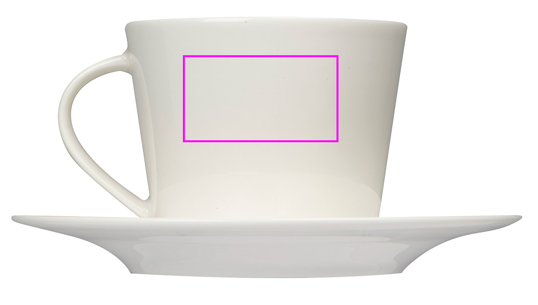 Ceramic cup with saucer 175 ml LYNN
