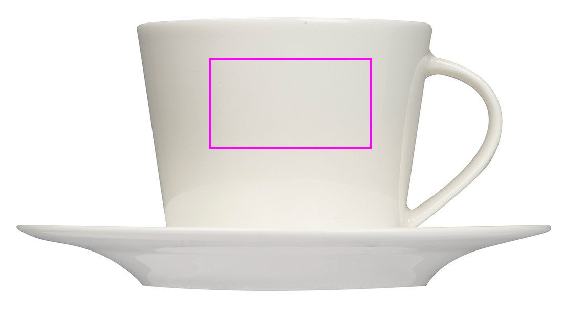 Ceramic cup with saucer 175 ml LYNN