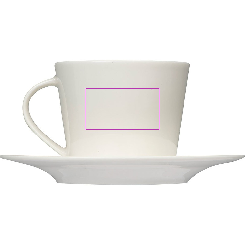 Ceramic cup with saucer 175 ml LYNN