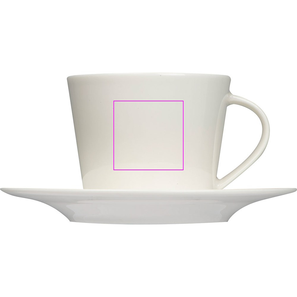 Ceramic cup with saucer 175 ml LYNN