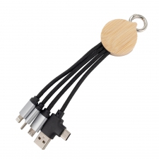 3in1 charging cable with illuminated logo