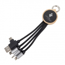 3in1 charging cable with illuminated logo