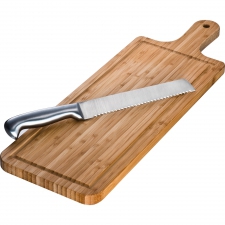 Bamboo cutting board with knife ELFRIEDE