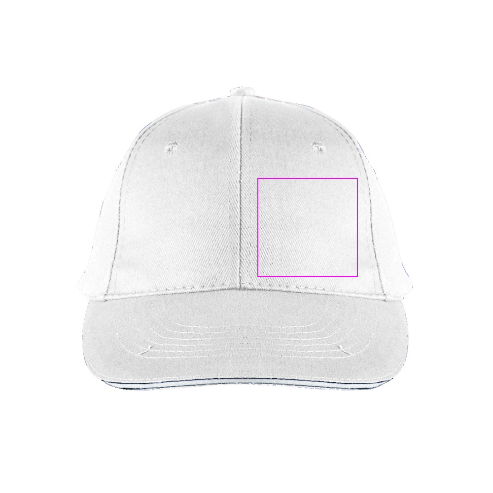 6-Panel Cotton Baseball Cap, 260 g/m² CURTIS