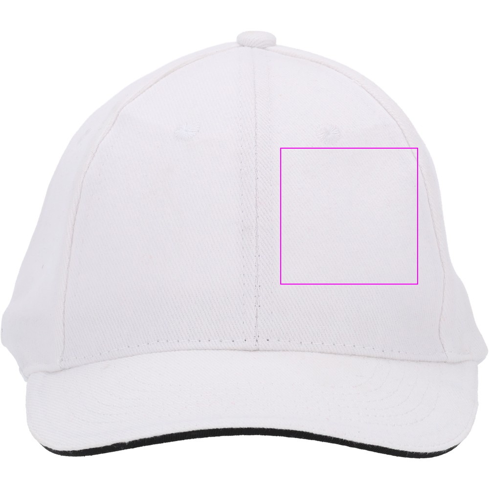 6-Panel Cotton Baseball Cap, 260 g/m² CURTIS