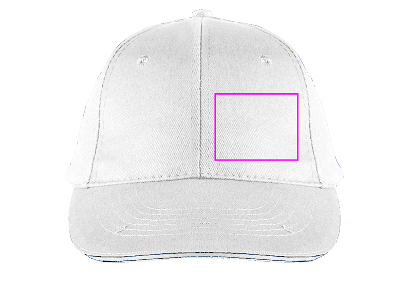 6-Panel Cotton Baseball Cap, 260 g/m² CURTIS