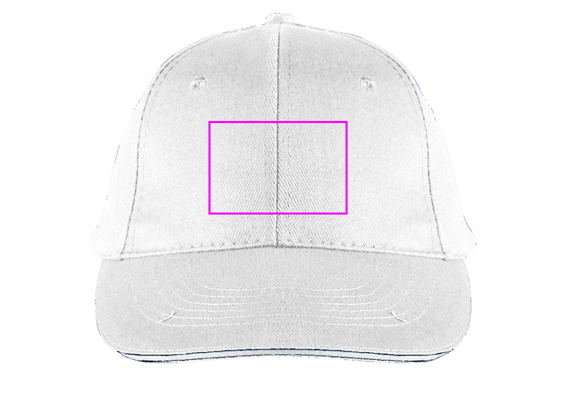 6-Panel Cotton Baseball Cap, 260 g/m² CURTIS