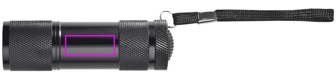 Metal flashlight 9 LED DUNCAN