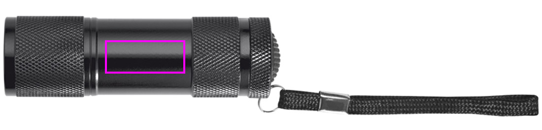 Metal flashlight 9 LED DUNCAN