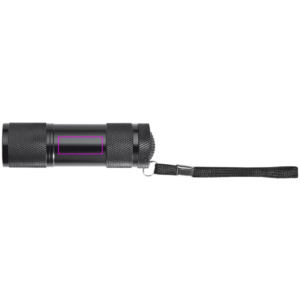 Metal flashlight 9 LED DUNCAN