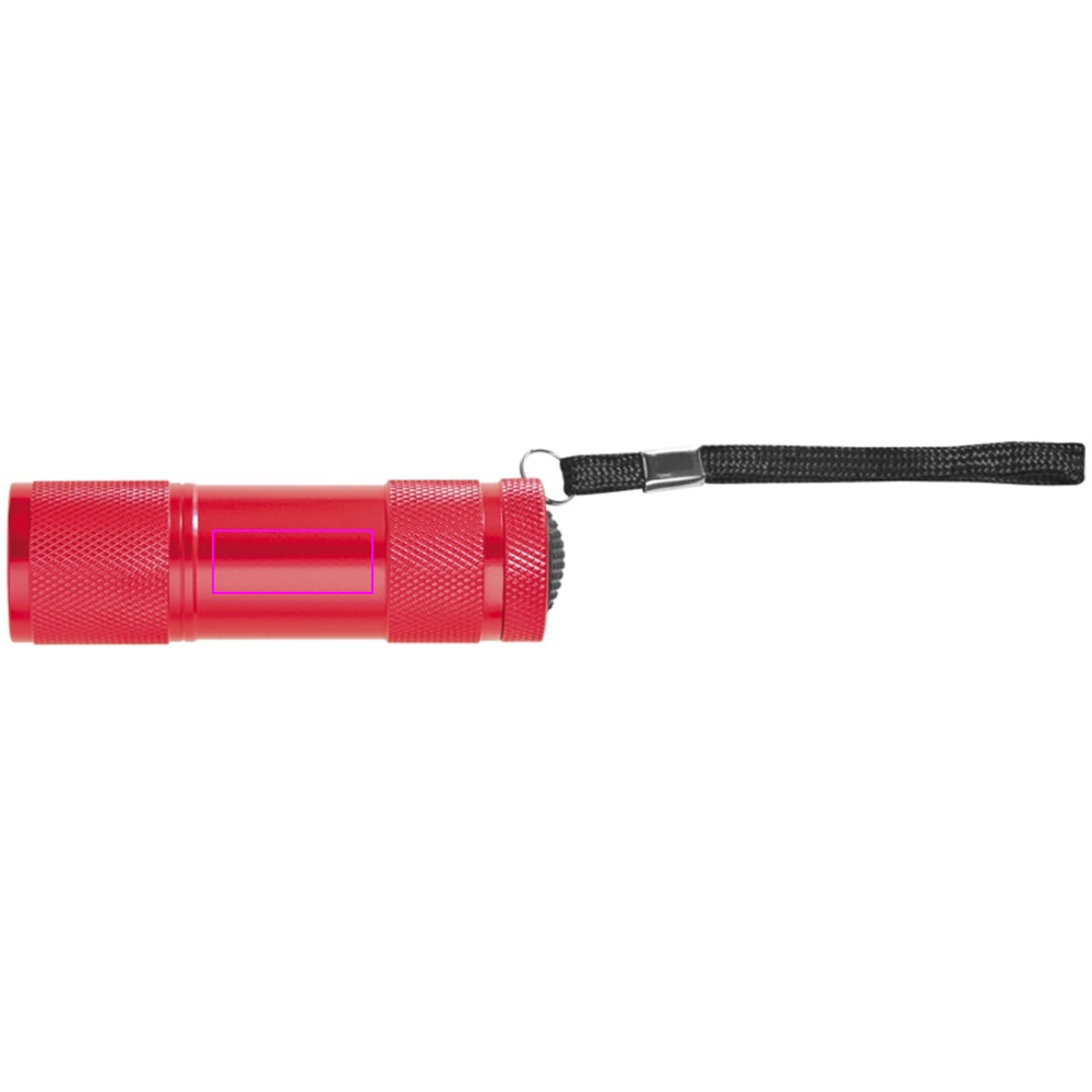 Metal flashlight 9 LED DUNCAN