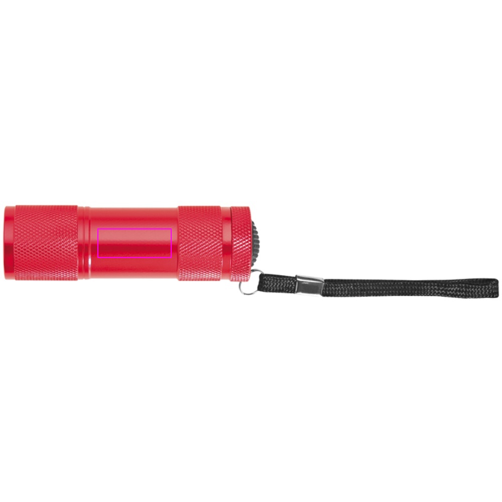 Metal flashlight 9 LED DUNCAN