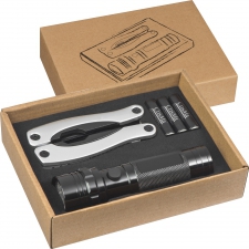 Multitool set with flashlight IOLANDA