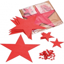Set of felt star coasters CATERINA