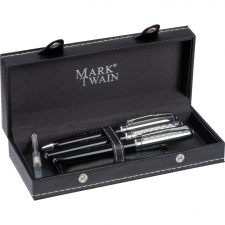 Writing set ballpen, rollerball and fountain pen Mark Twain MATTHIAS