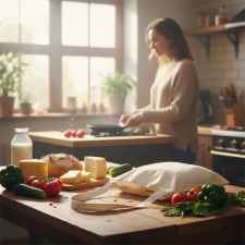 Cotton bag with long handle 140 g/m² XAVER