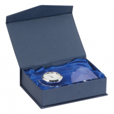 Glass block with clock GERALD