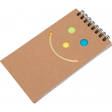 Notebook squared with sticky notes markers MANLIO