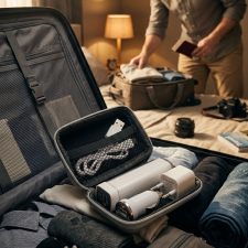 Travel set power bank 2200 mAh and plugs JUSTIN