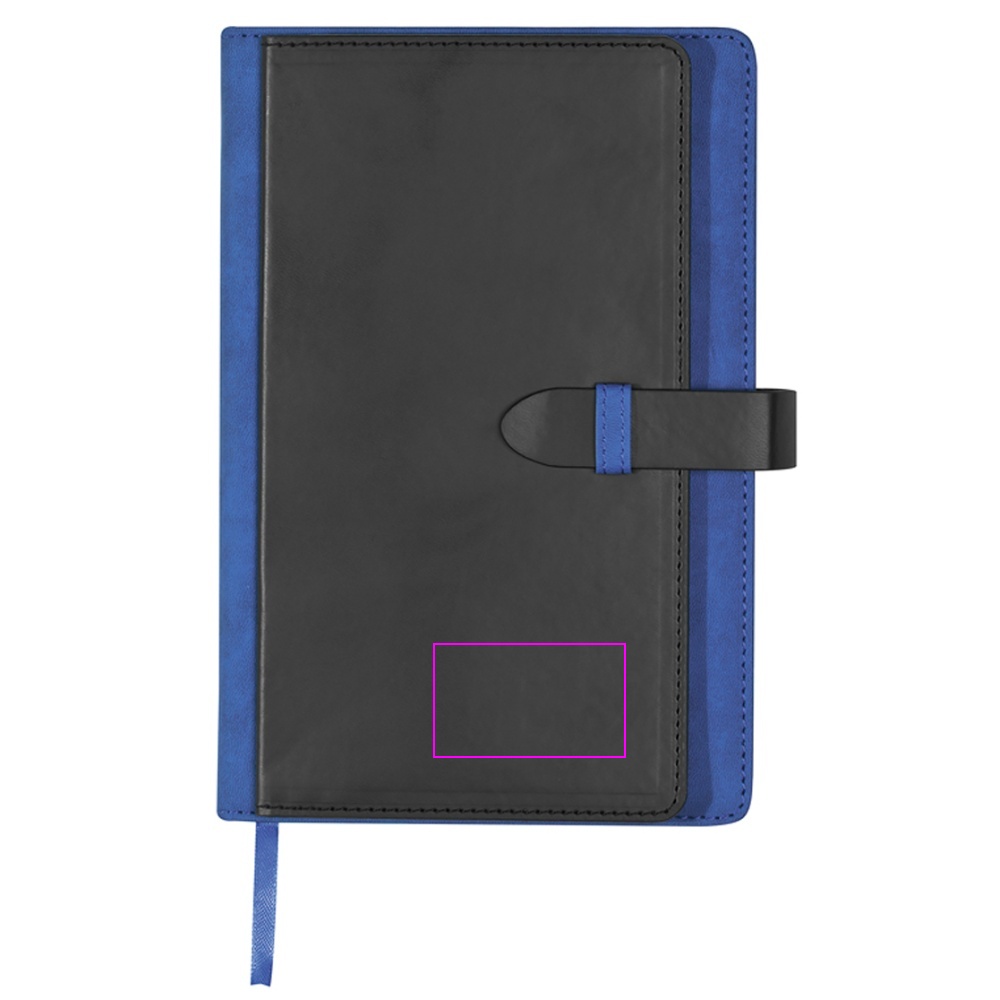 Notebook A5 lined with business card holder MARTIN