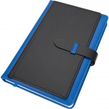 Notebook A5 lined with business card holder MARTIN
