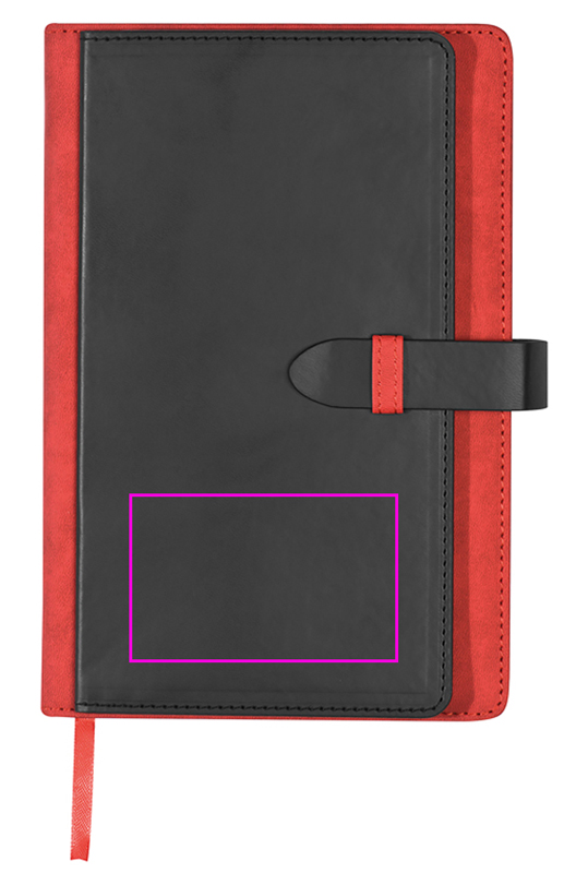Notebook A5 lined with business card holder MARTIN
