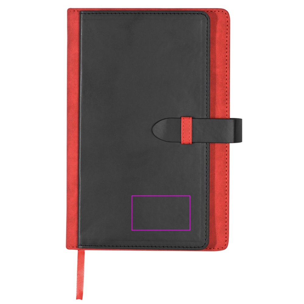 Notebook A5 lined with business card holder MARTIN