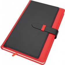 Notebook A5 lined with business card holder MARTIN