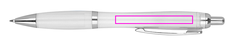 Transparent plastic pen JASMIN