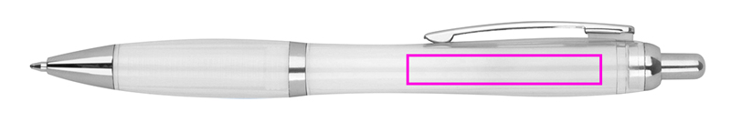 Transparent plastic pen JASMIN