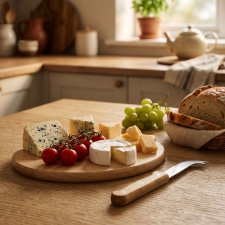 Cheese board with knife EMILIO