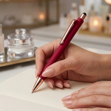 Plastic pen soft touch LENA