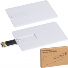 Plastic card USB flash drive 8GB 2.0 LEONA