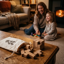 Wooden puzzle game WIKTOR