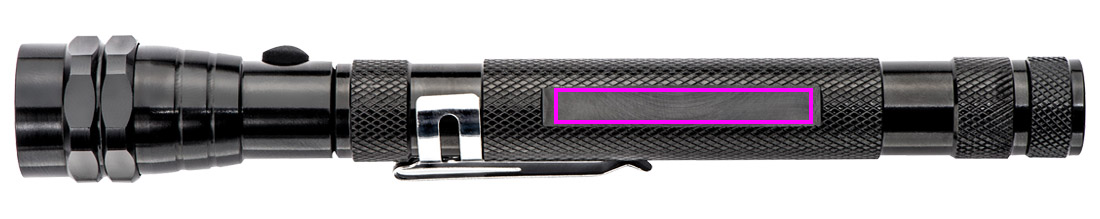 Telescopic LED flashlight ALBERTO