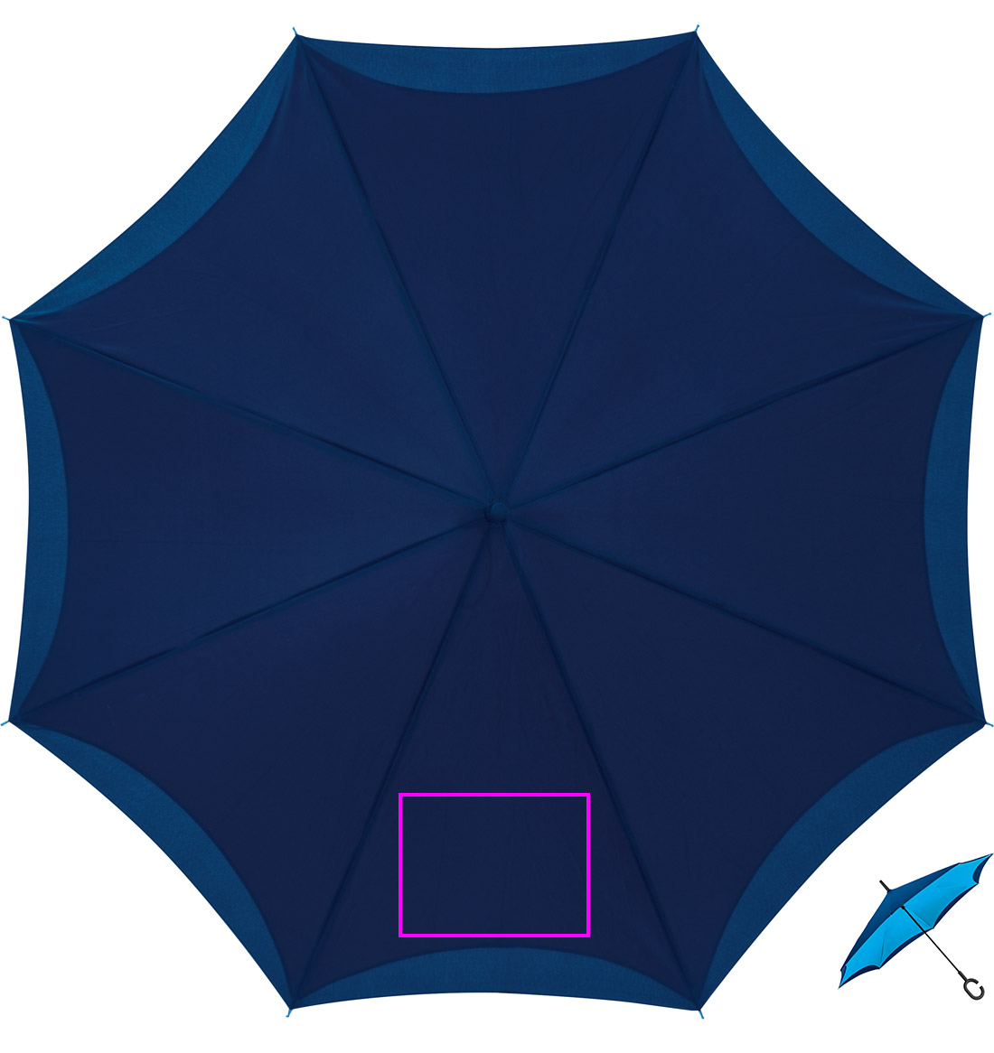 Manual reverse umbrella ø120 cm OLIVIA