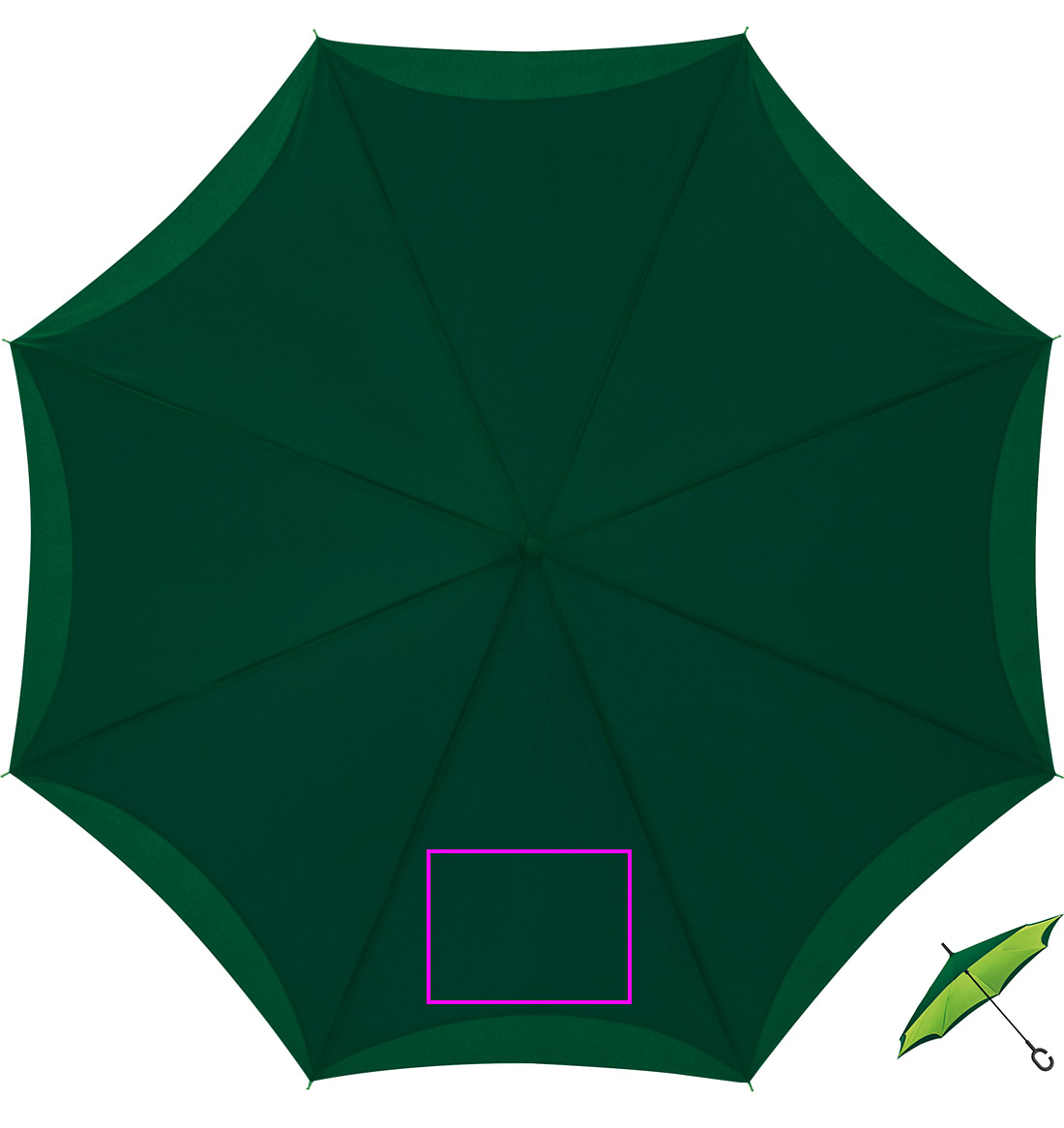 Manual reverse umbrella ø120 cm OLIVIA