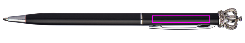Metal pen with crown DYLAN