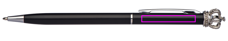 Metal pen with crown DYLAN